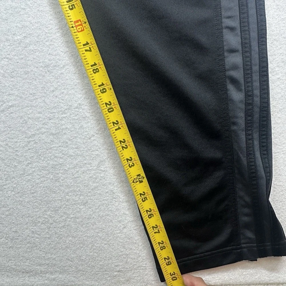 Adidas Men's XL Primegreen 3-Stripes Track Pants Dark Gray‎ Black Ankle Zip